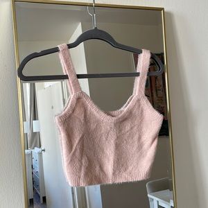 Fuzzy Cropped Tank